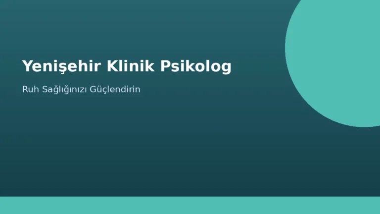 Yenişehir Klinik Psikolog görseli